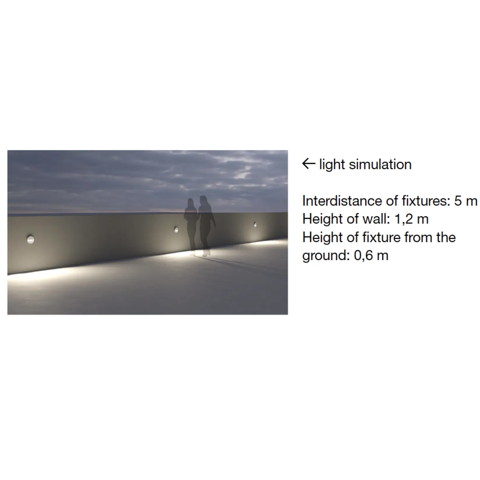 Team round wall light | black