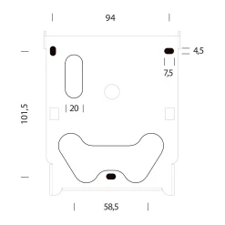 Team small wall light | grey