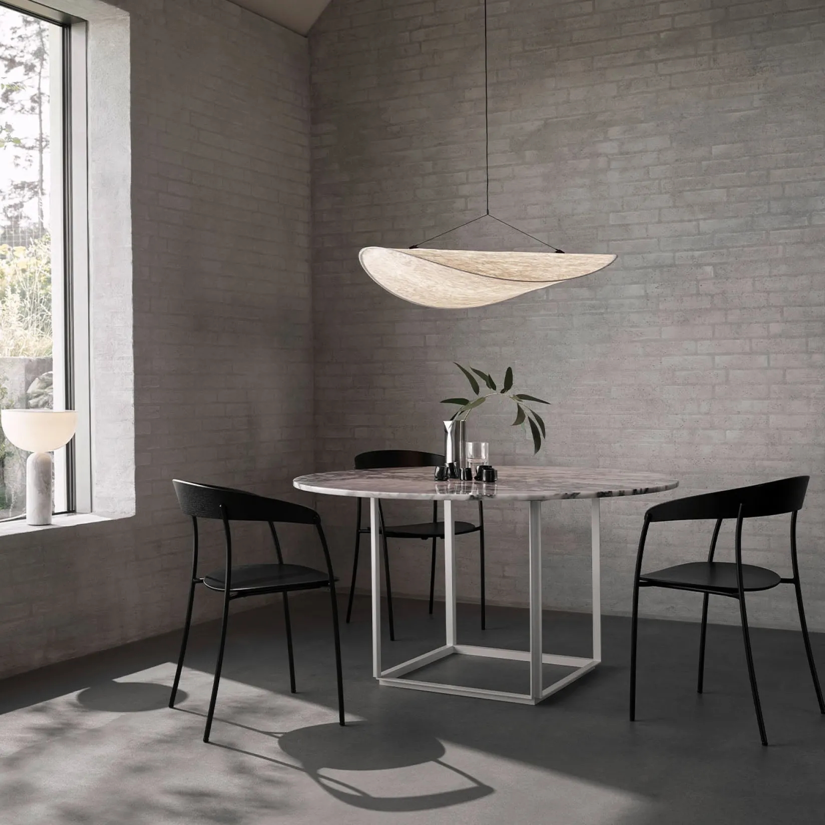 Tense pendant 55-120 | white Tyvek