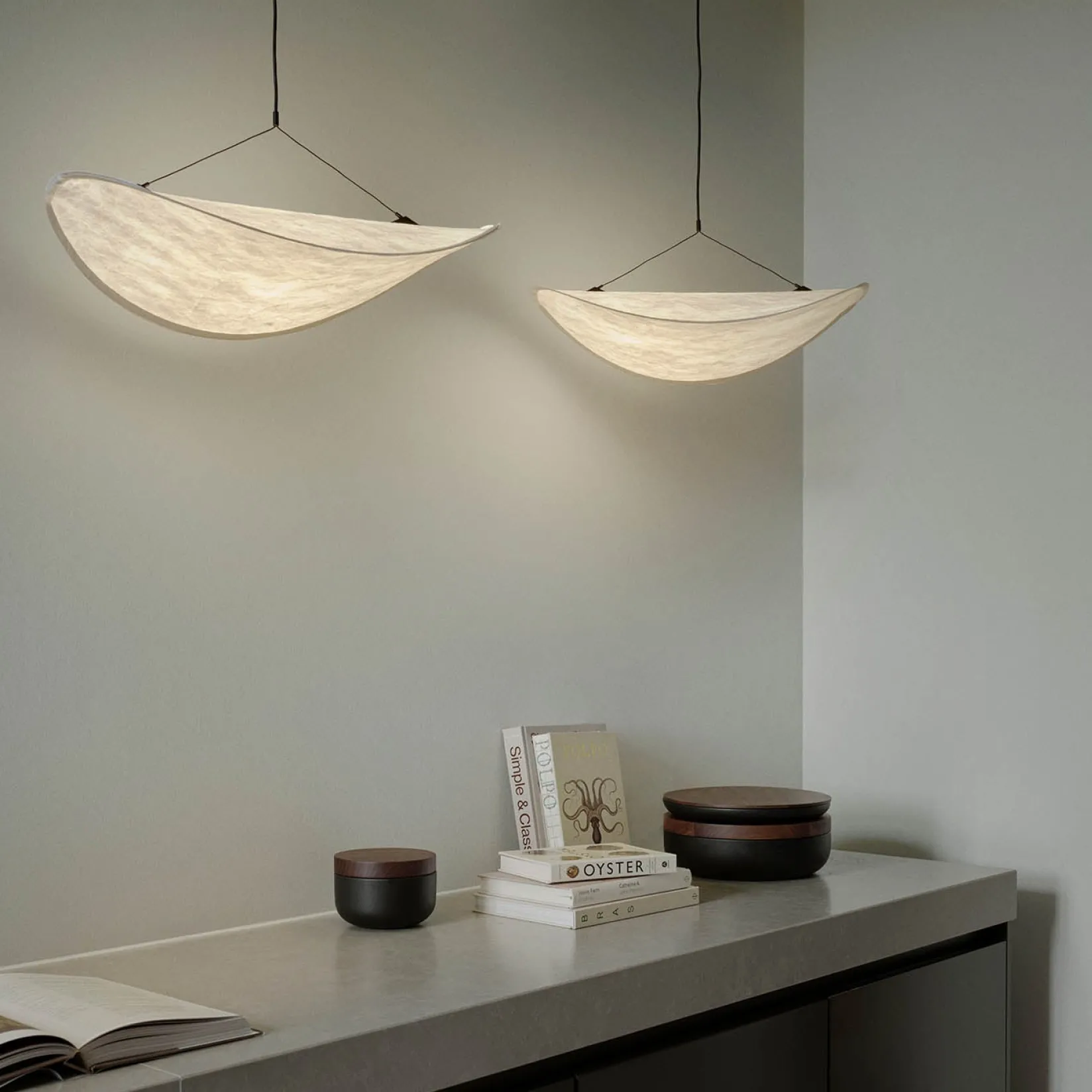 Tense pendant 55-120 | white Tyvek