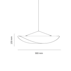 Tense pendant 55-120 | white Tyvek