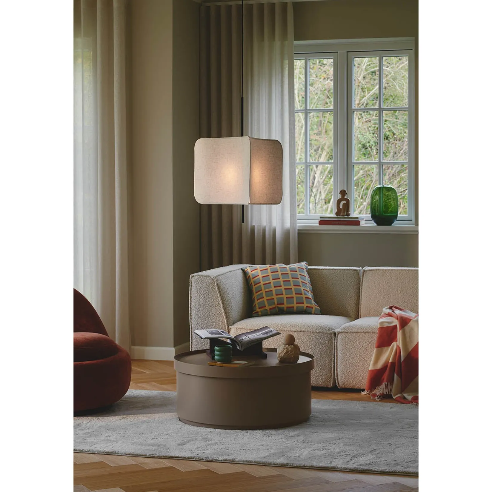 Tinto pendant ø50 | black and beige
