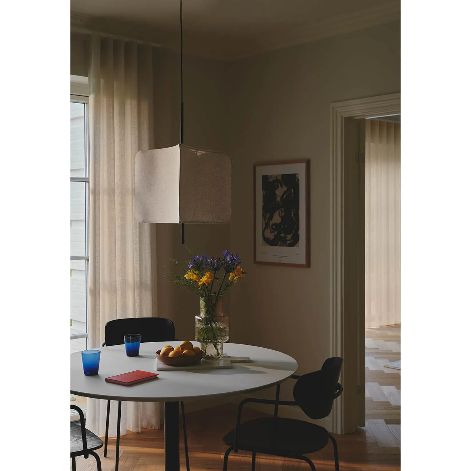 Tinto pendant ø50 | black and beige