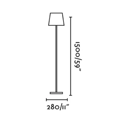 TOC floor portable | white