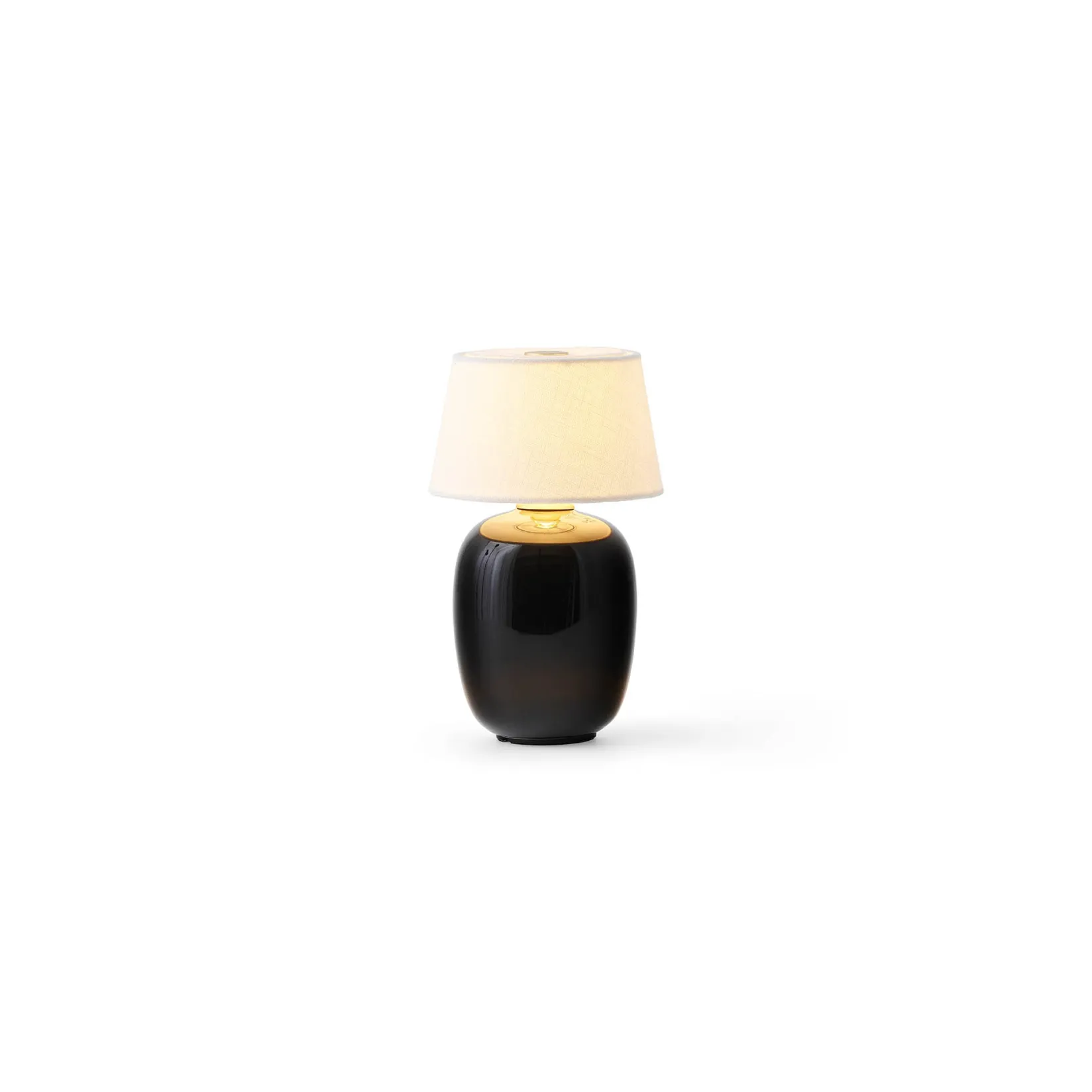 Torso portable table lamp | black