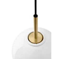 TR Bulb pendant | black and matte opal glass