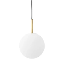 TR Bulb pendant | black and matte opal glass