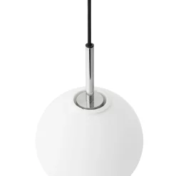 TR Bulb pendant | black and matte opal glass
