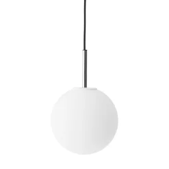 TR Bulb pendant | brushed brass and matte opal glass