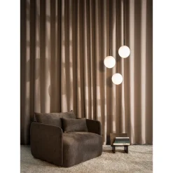 TR Bulb pendant | brushed brass and matte opal glass