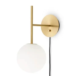 TR Bulb suspension wall lamp | polished steel