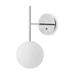 TR Bulb suspension wall lamp | polished steel