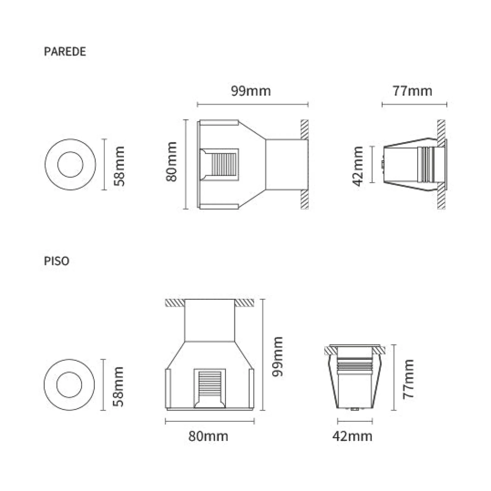Trond micro IP67 | ⌀58 round