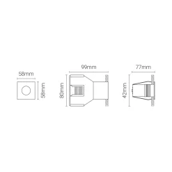 Trond micro IP67 | D38 square