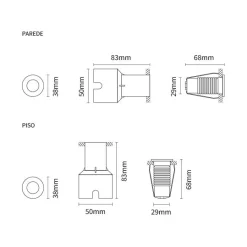 Trond micro IP67 | D38 square