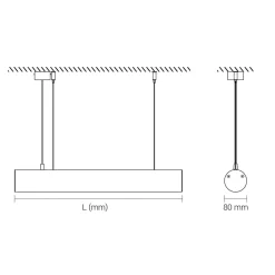Tub LED PD5 | 33.8-285.8cm