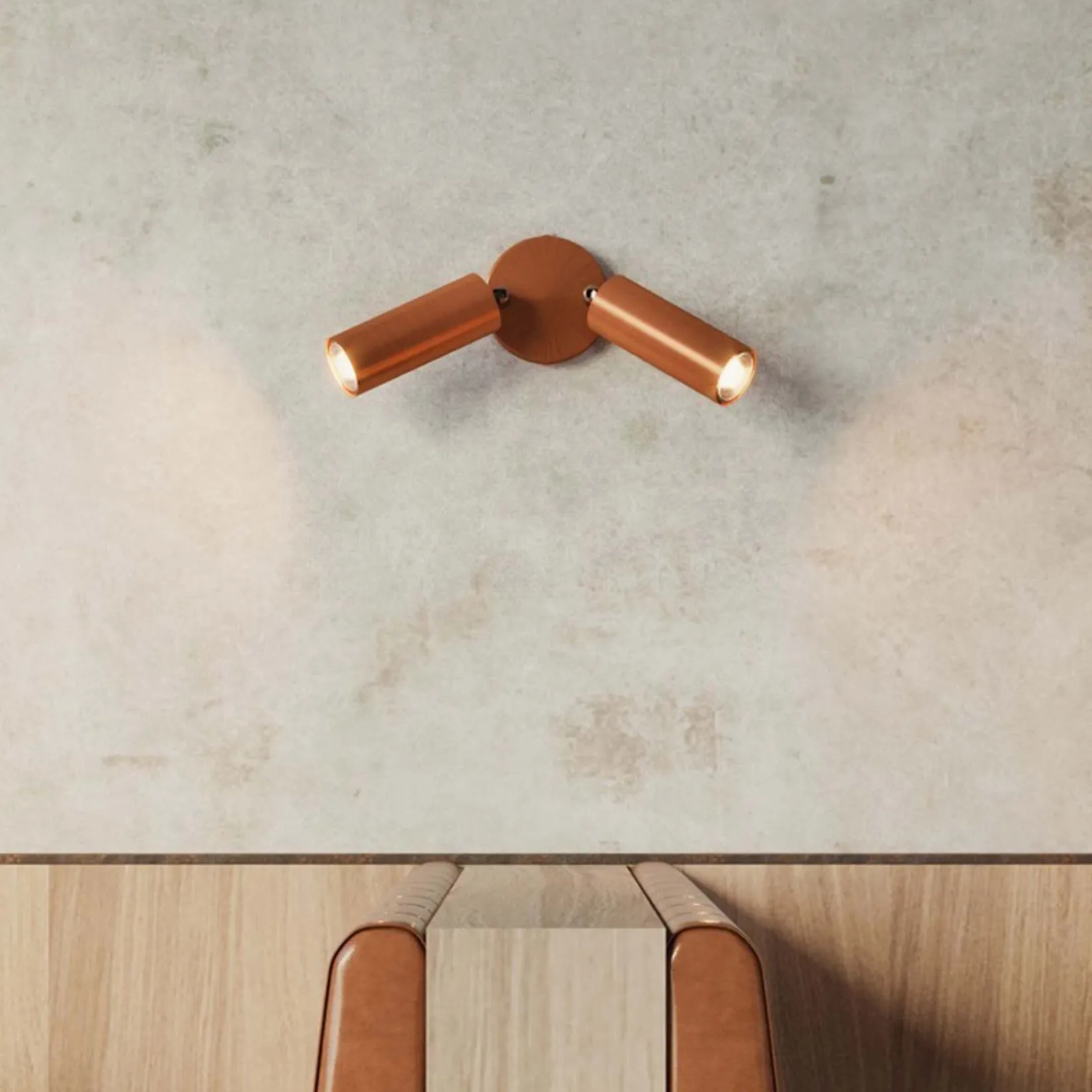 Tube spot | brushed bronze