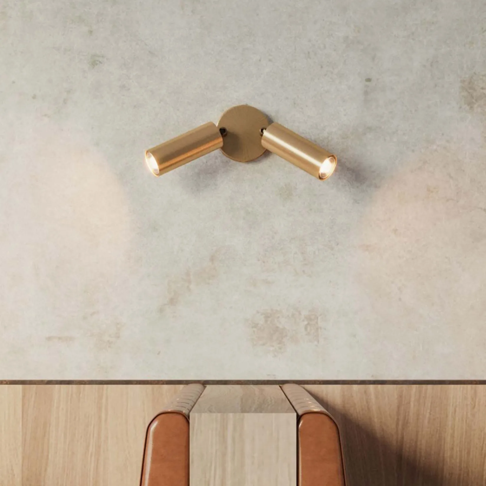Tube spot | brushed bronze