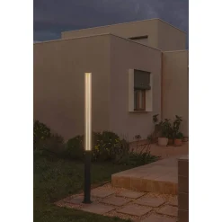 Tura pole 2050 | dark grey translucent stripped