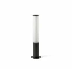 Tura pole 2050 | dark grey translucent stripped