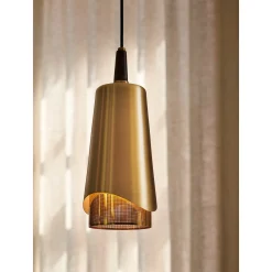 Umanoff pendant | brass and walnut