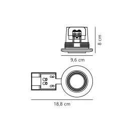 Umberto IP44 | brass