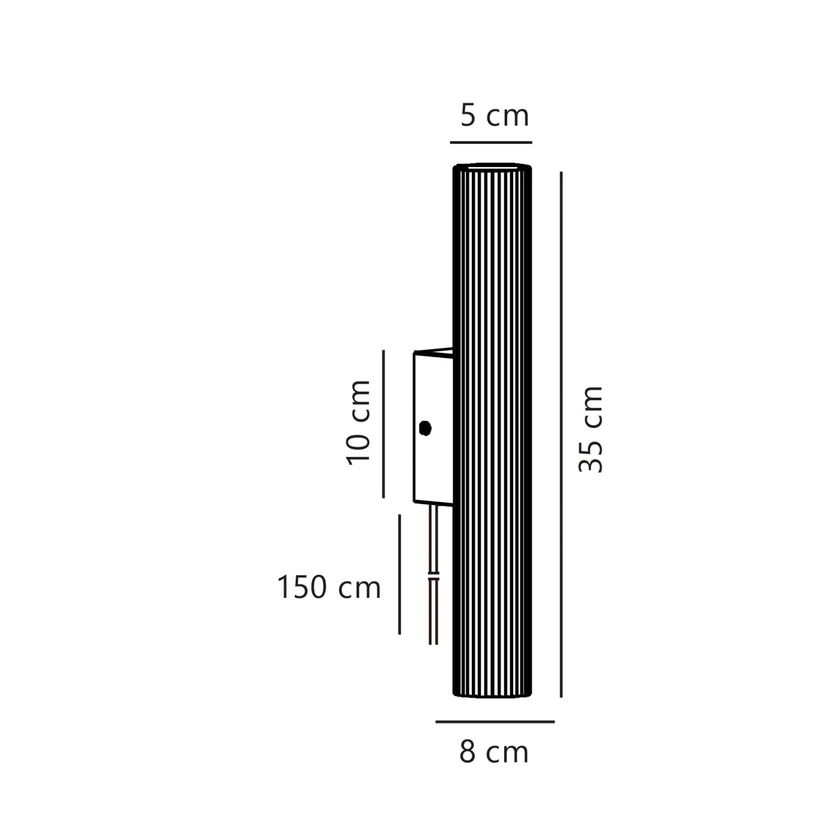 Vico long wall | black