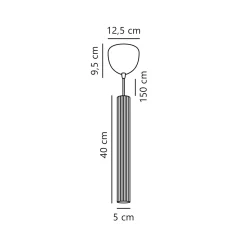 Vico pendant | brown metallic