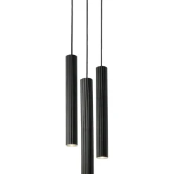 Vico 3-rondel pendant | black