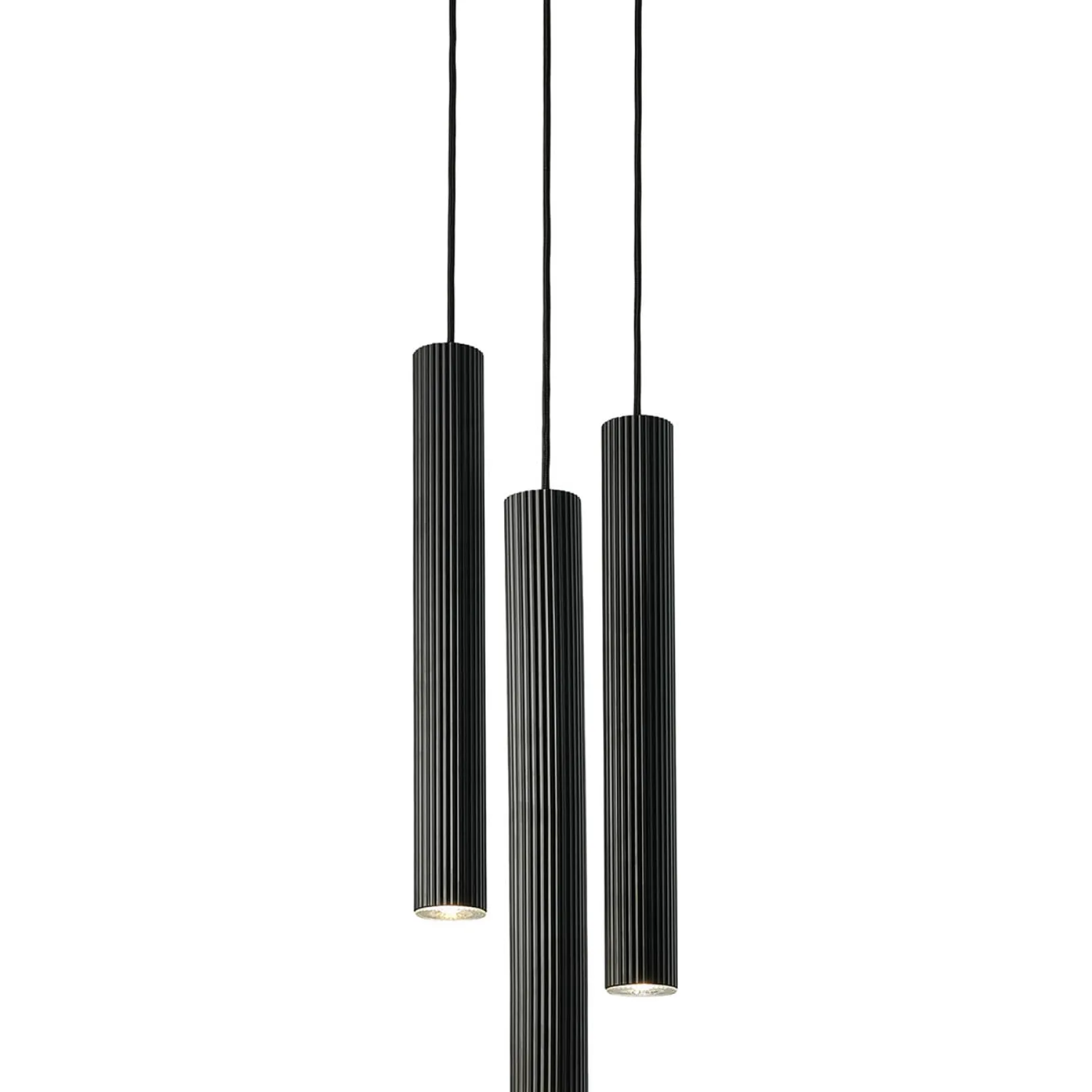 Vico 3-rondel pendant | black
