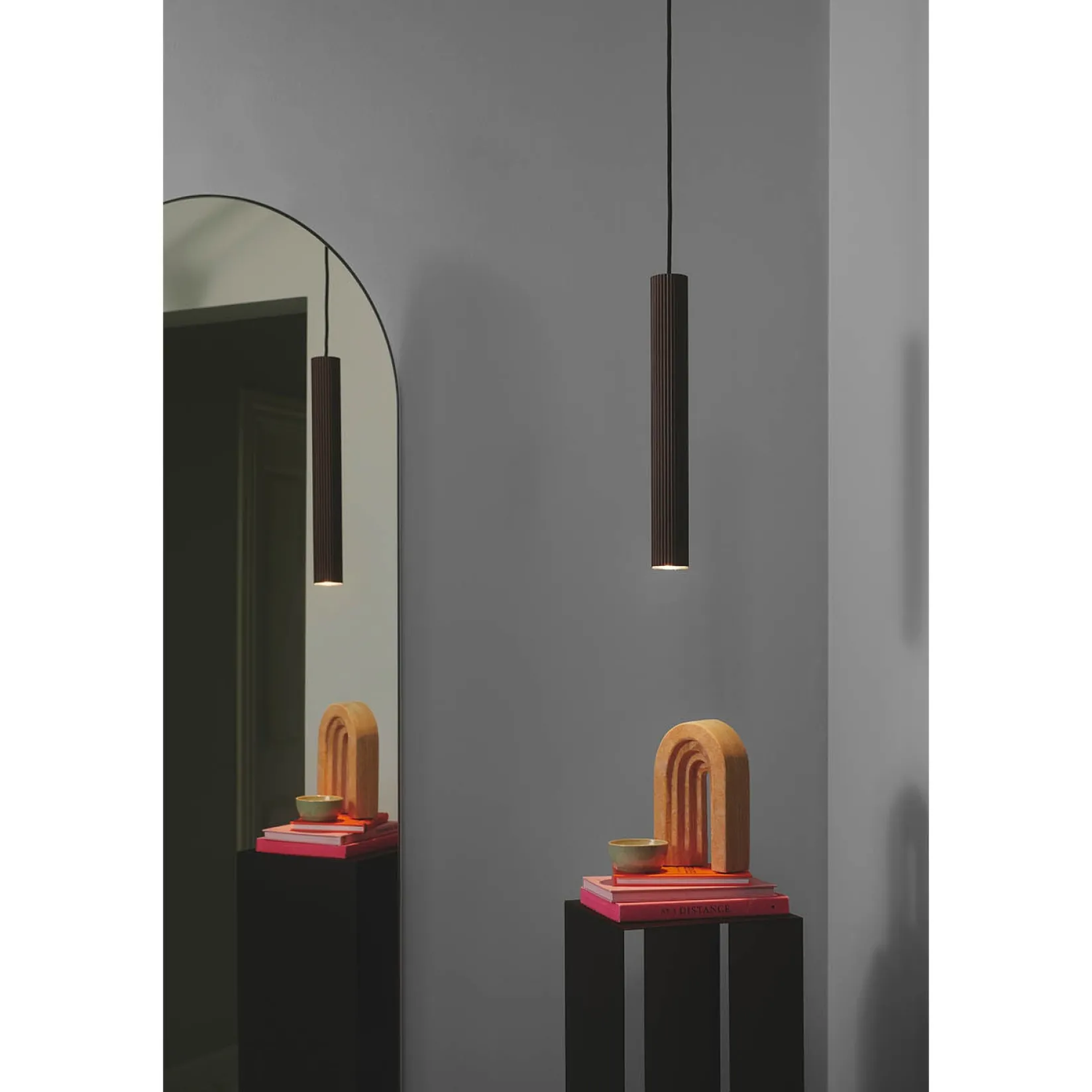 Vico 3-rondel pendant | black